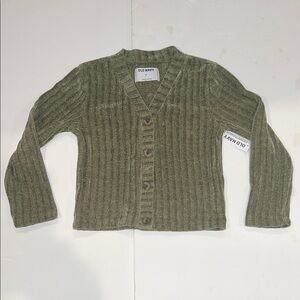 Old Navy Olive Button-Up Cardigan